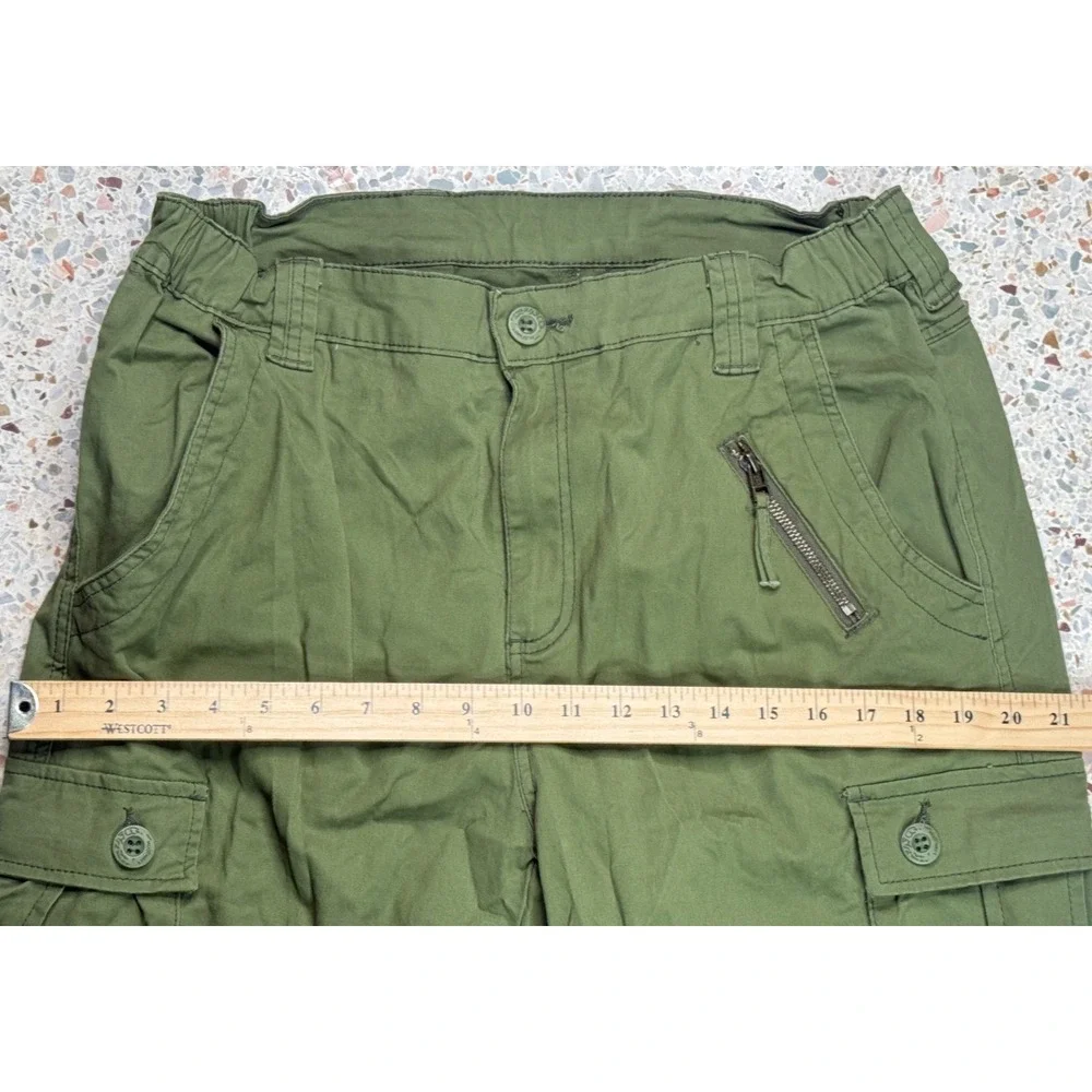 Must Way Women's Green Military Utility‎ Cargo Pants Size 14